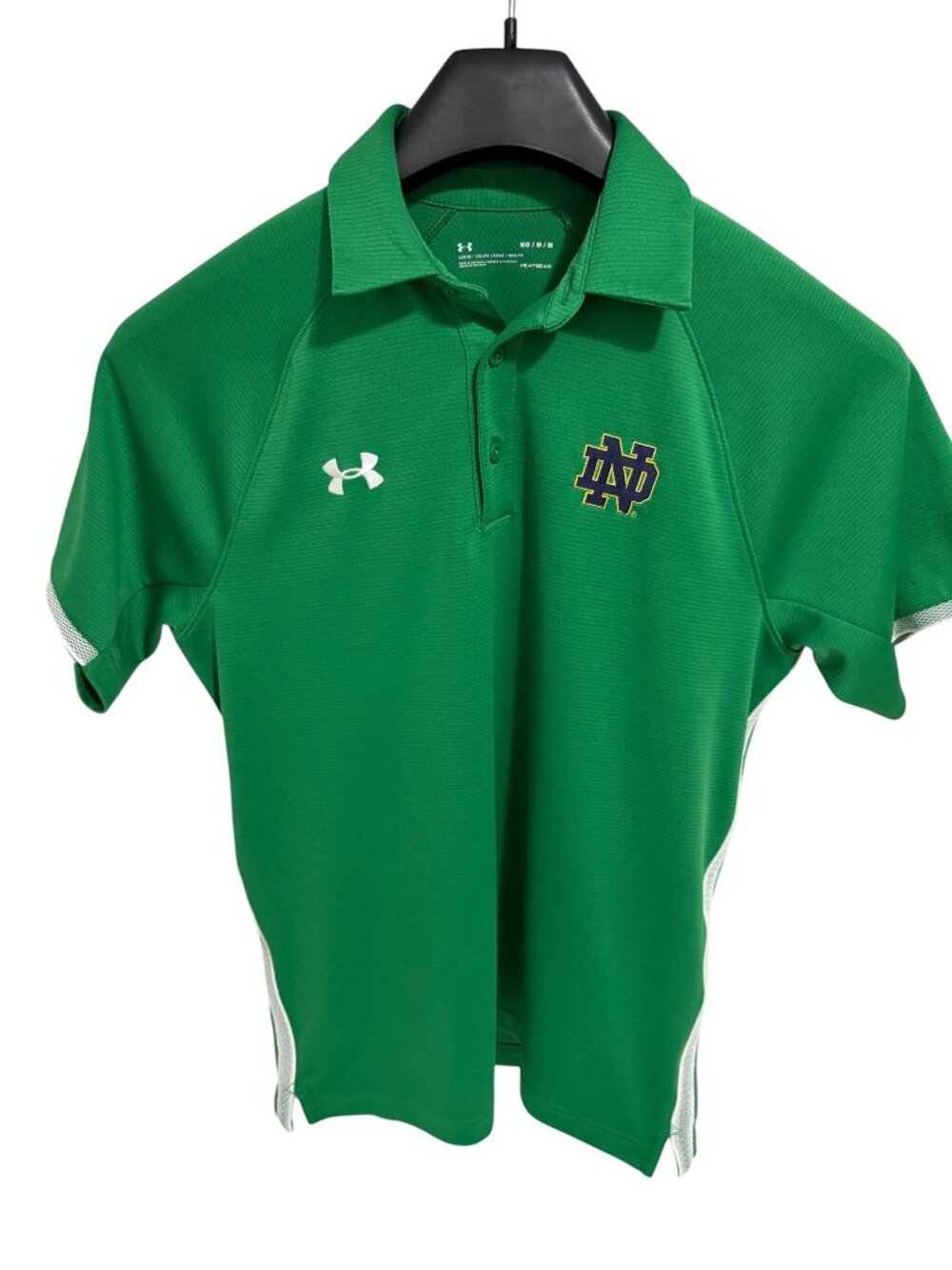 Notre Dame Fighting Irish Polo Shirt Under Armour Women Short Sleeve Medium
